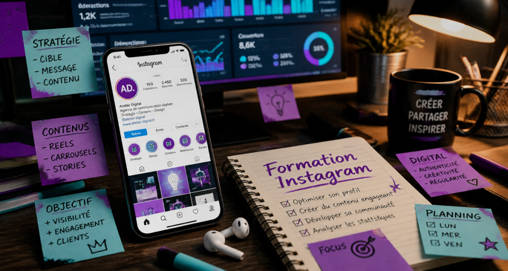 Formation Instagram : transformer son profil en machine à vendre sans y passer 4 heures par jour