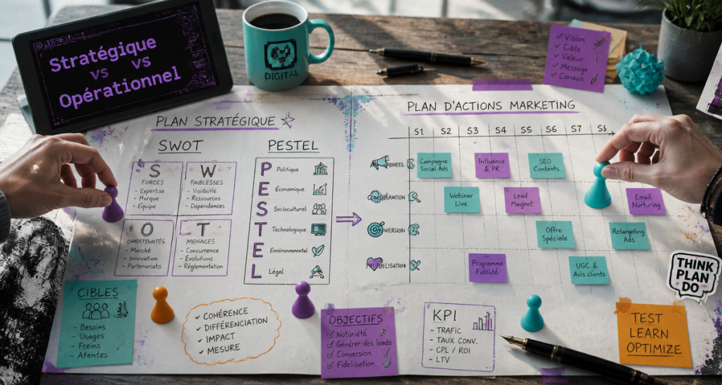 Marketing stratégique et opérationnel : comment articuler réflexion et exécution pour réussir