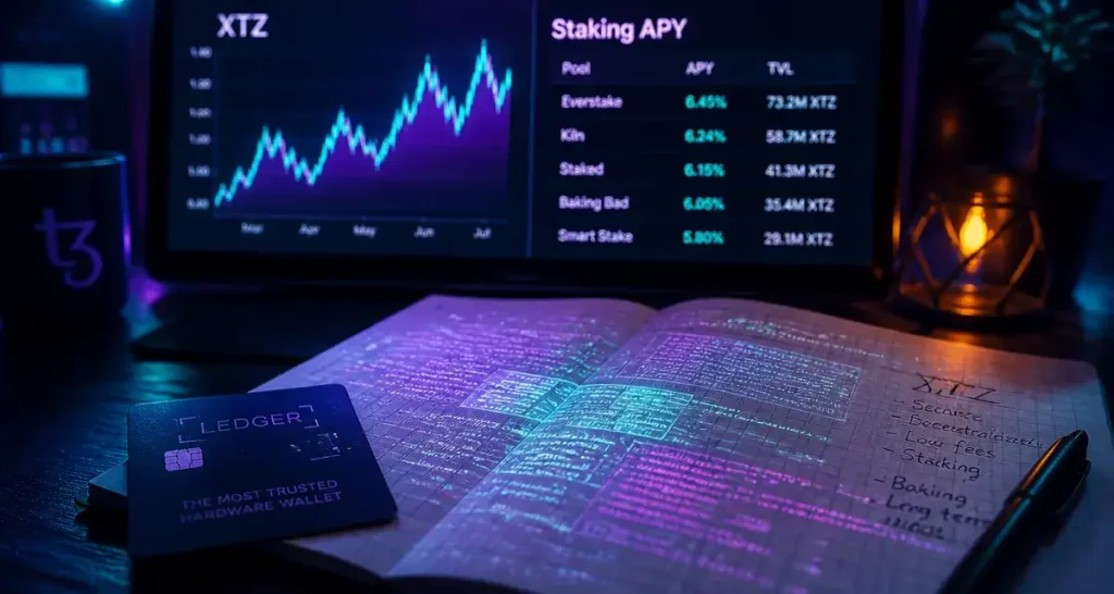 Cours Tezos : 0,34 € et 4 piliers technologiques pour comprendre sa valeur