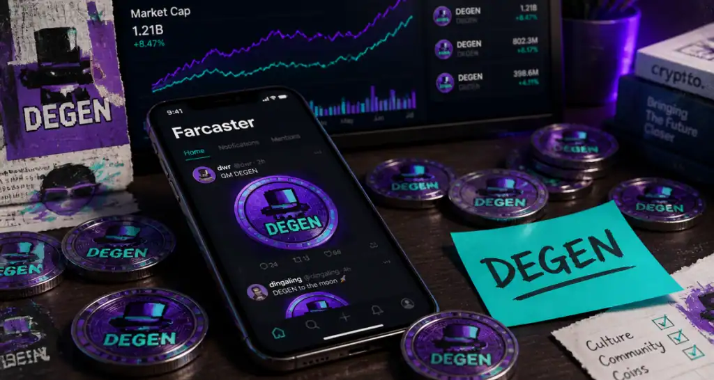 Degen crypto : pourquoi le token de Farcaster redéfinit la spéculation sur Base