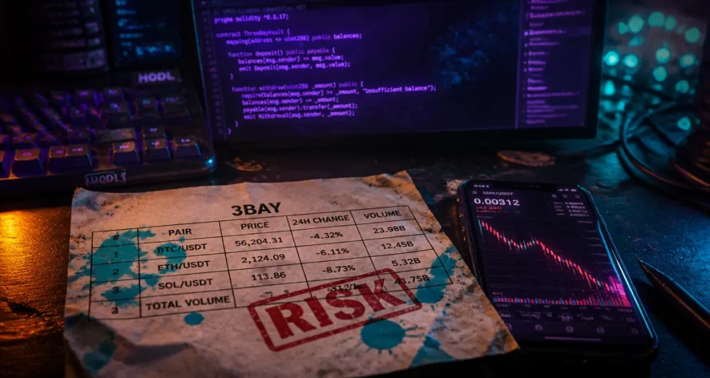 Web3Bay (3BAY) : Analyse de fiabilité et risques d&rsquo;investissement
