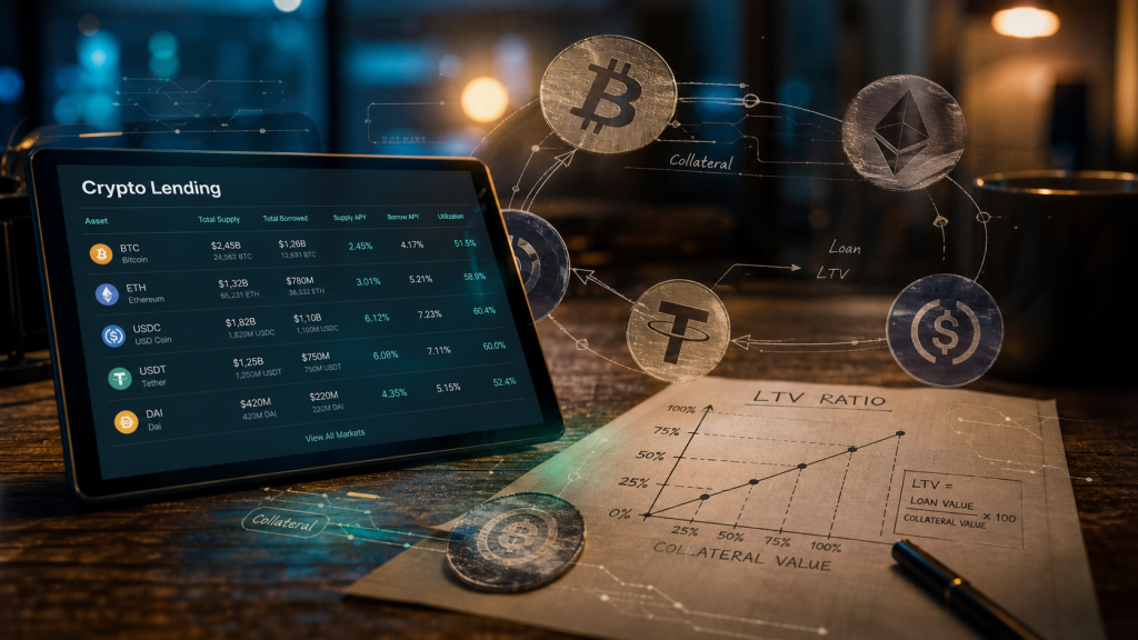 Crypto lending : générer des revenus passifs sans vendre ses actifs