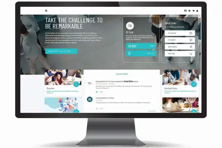 image of employee recognition software system