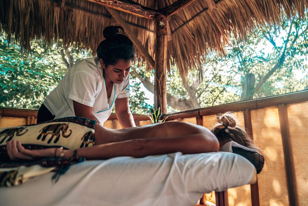 Massage during Spa and Yoga Retreat in Nicaragua