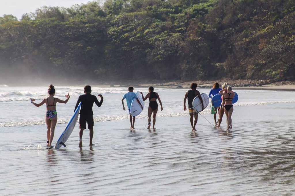 Surfing lessons at Surf School/Camp in Nicaragua