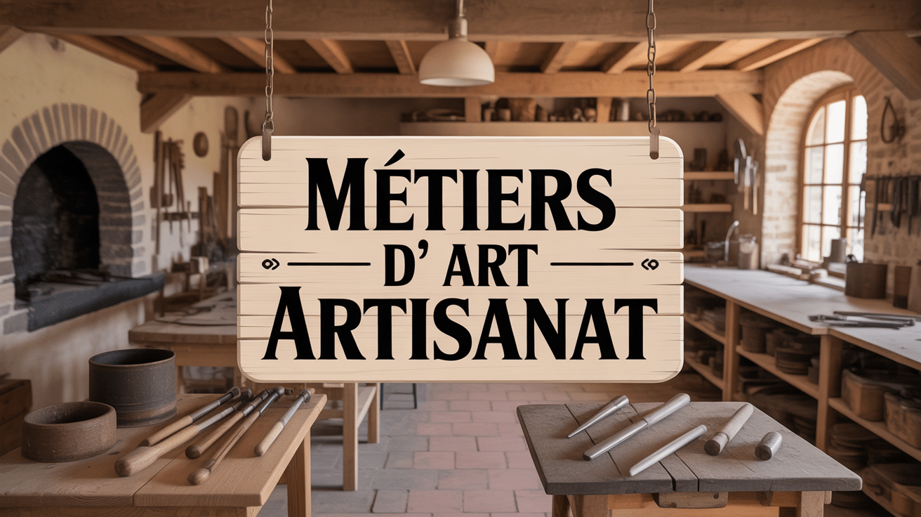 Atelier metiersdart-artisanat avec etablis menuiserie poterie forge metier a tisser