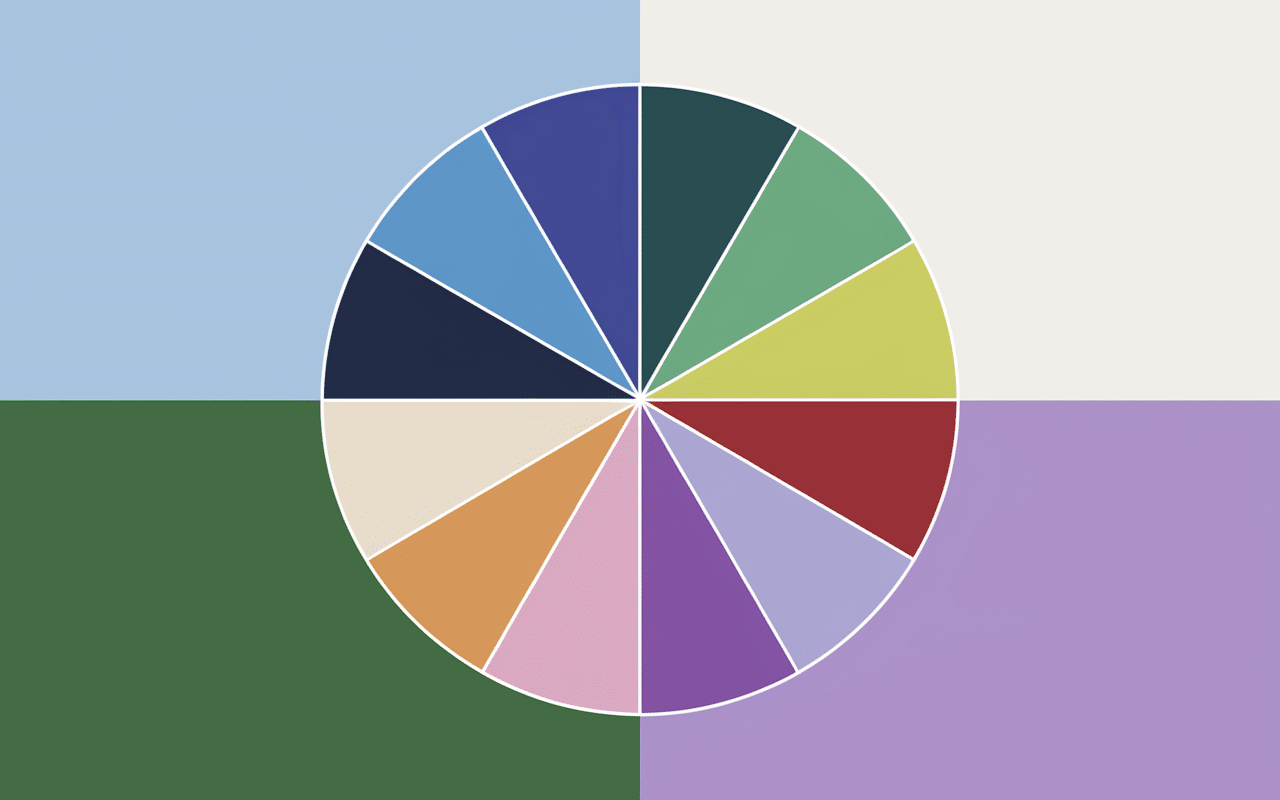 roue chromatique couleurs en l par familles