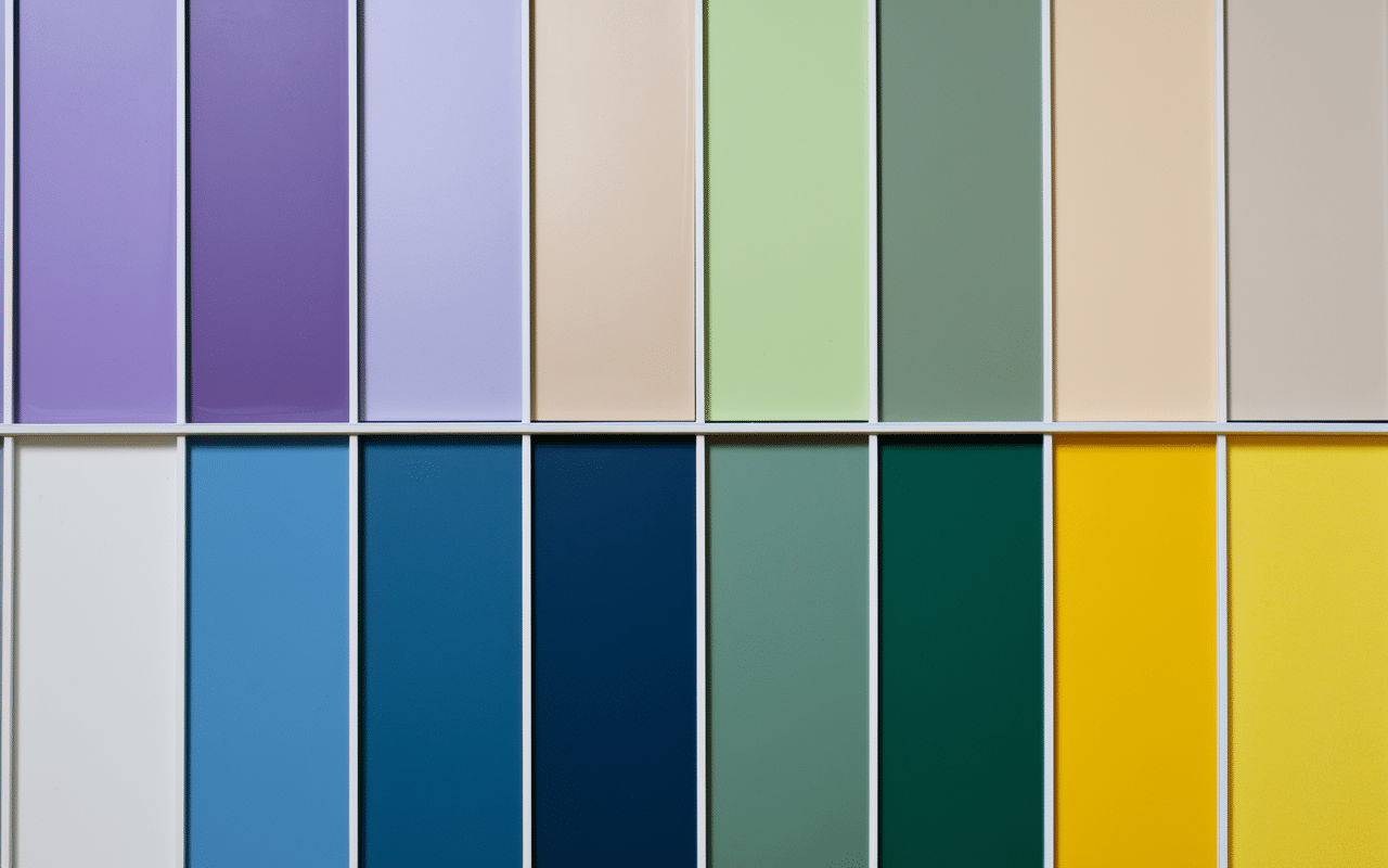 nuancier couleurs en l courantes en grille