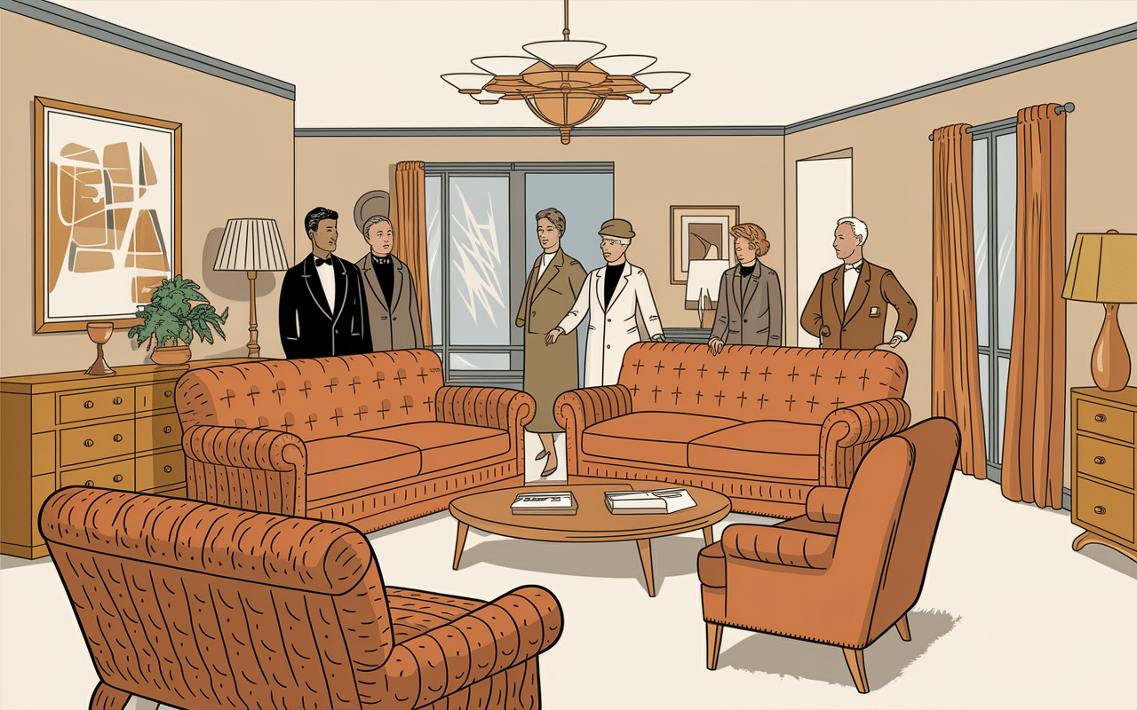 showroom vintage maison ethier meubles années 1960