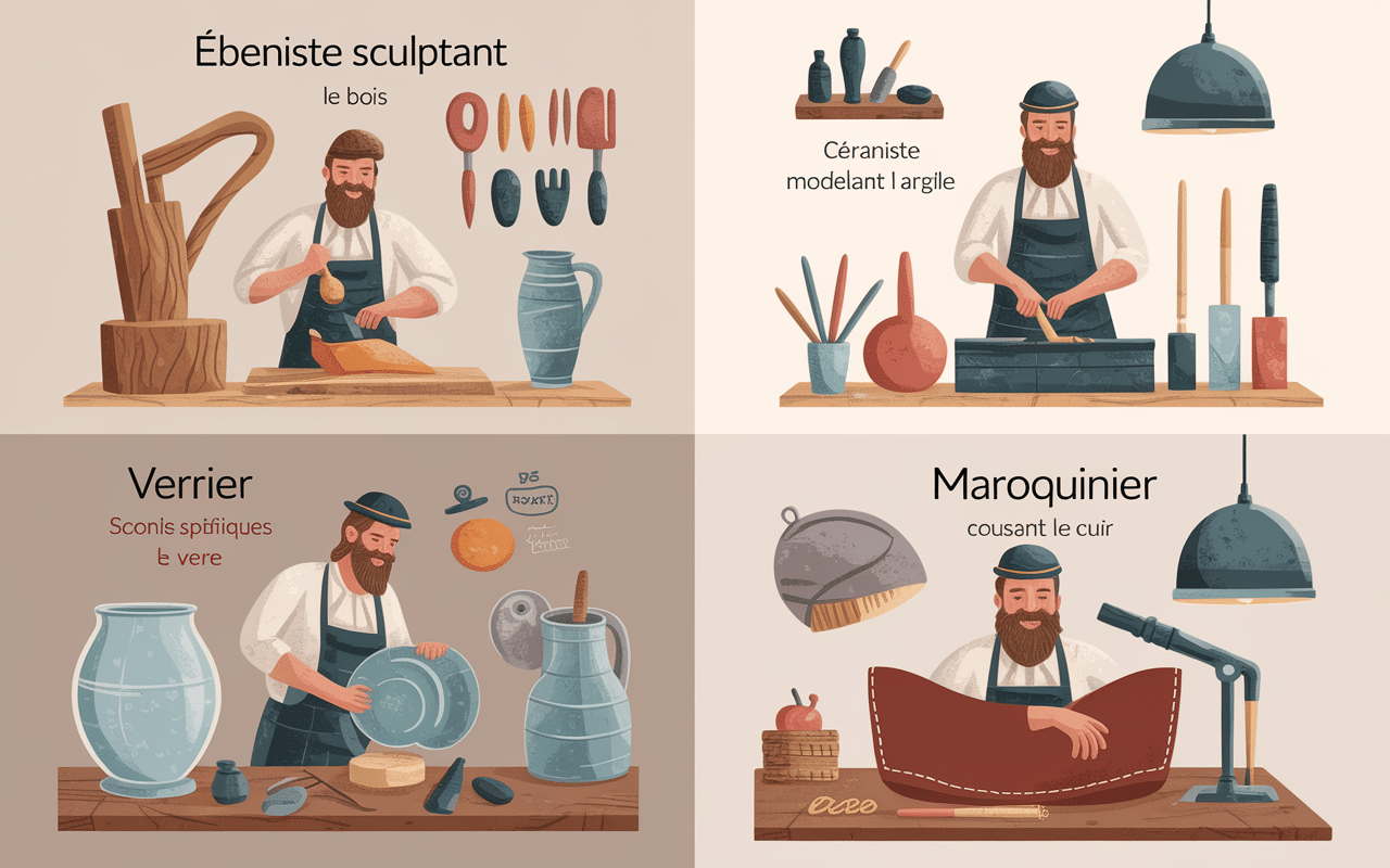 Ateliers metiersdart-artisanat com ebeniste ceramiste verrier maroquinier