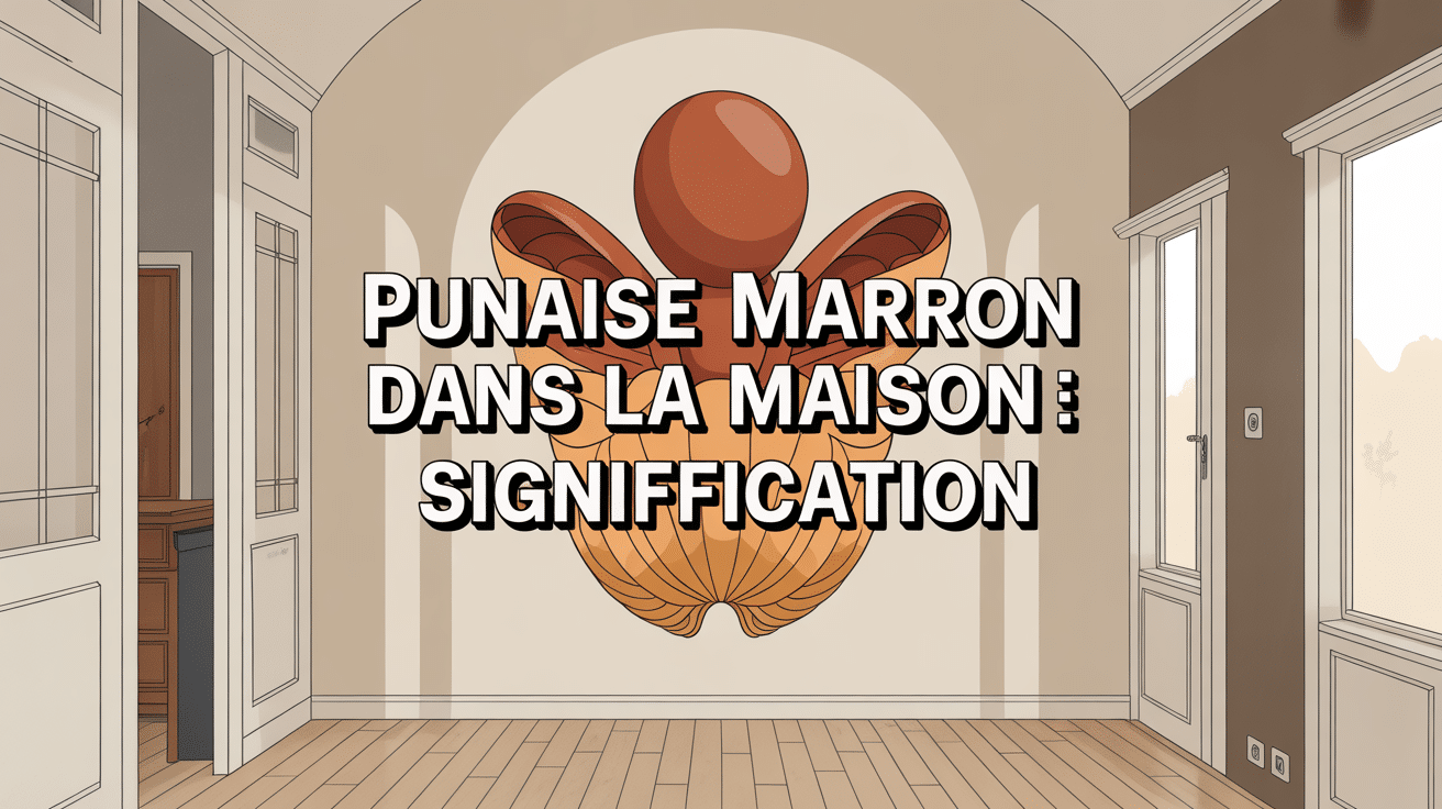 illustration punaise marron dans la maison signification style moderne