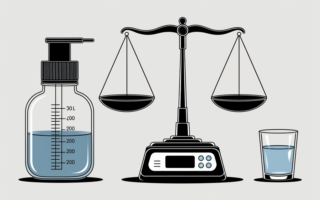 Mesures et conversions 200ml illustrées