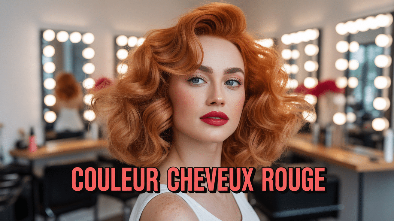 Femme aux cheveux roux flamboyants