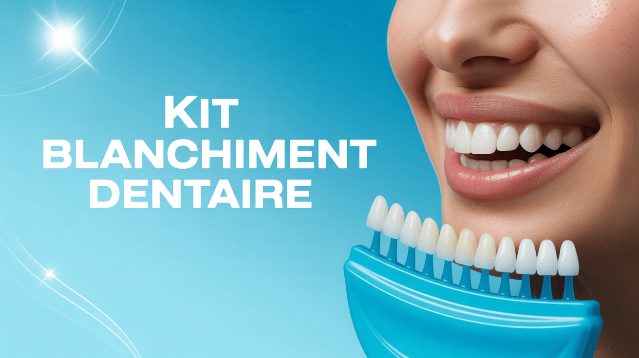 Sourire éclatant avec kit blanchiment dentaire