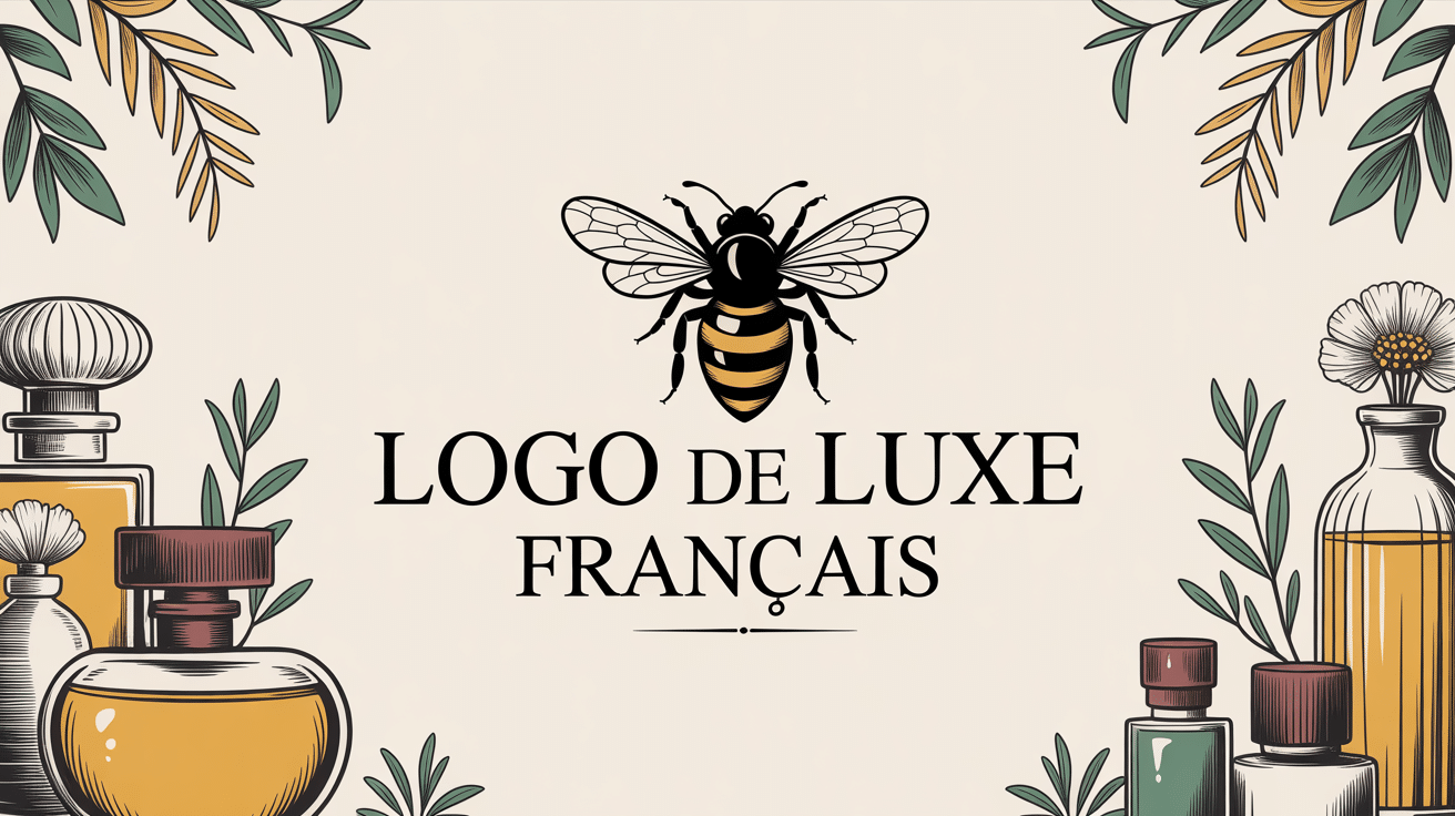 Logo Guerlain et éléments de luxe