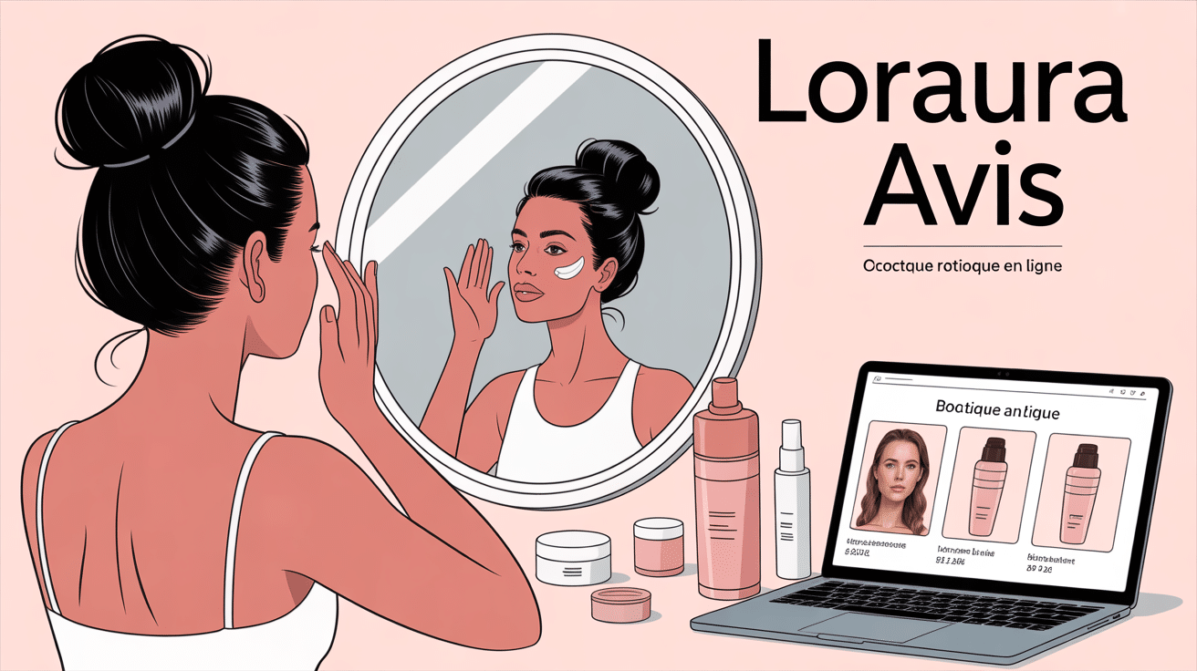 Femme appliquant crème anti-âge Loraura