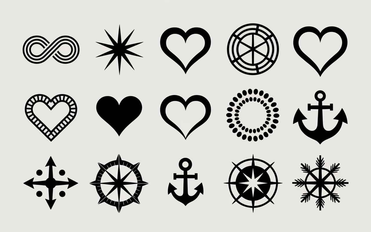 Symboles tatouage couple amour éternel