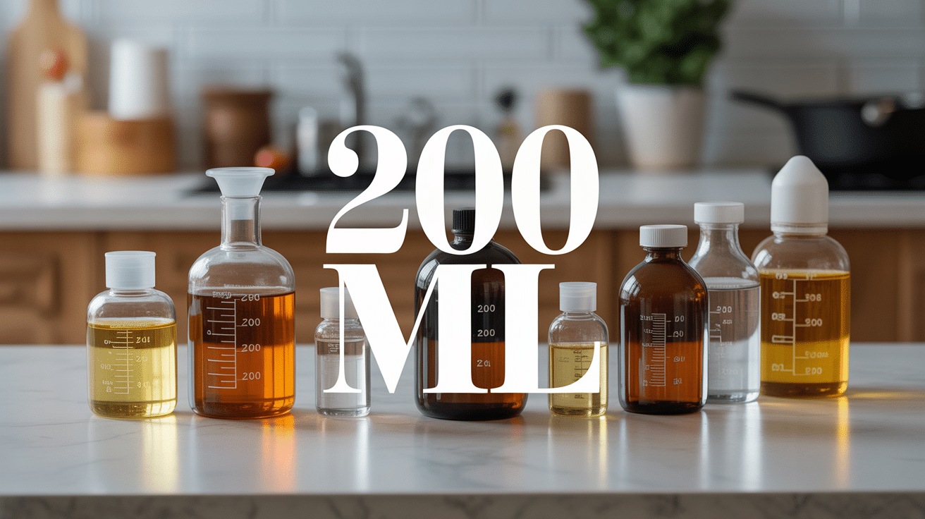 Contenants de liquide 200ml divers et élégants