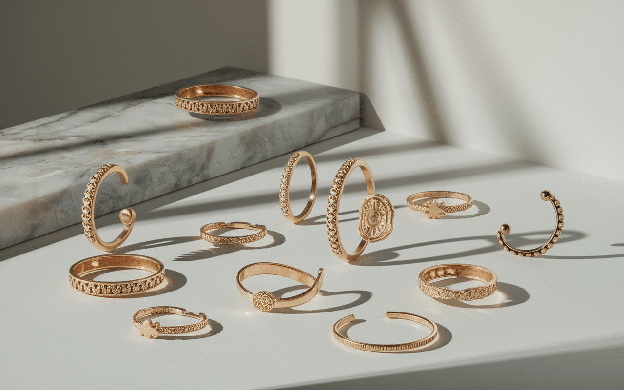 bracelet arabe moderne sur surface marbre