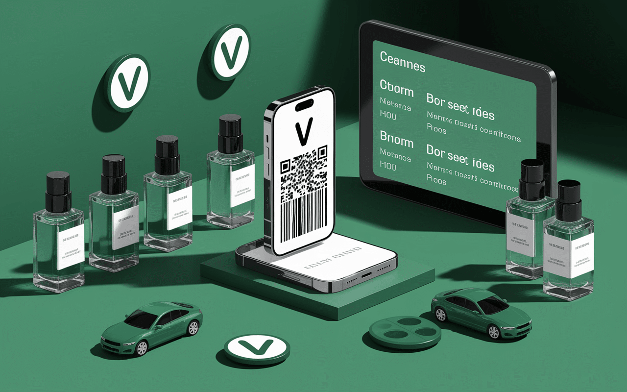 scan code barre parfum original smartphone