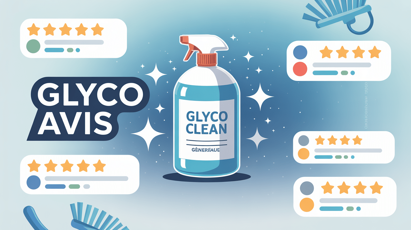 glyco clean avis client bouteille nettoyant et étoiles