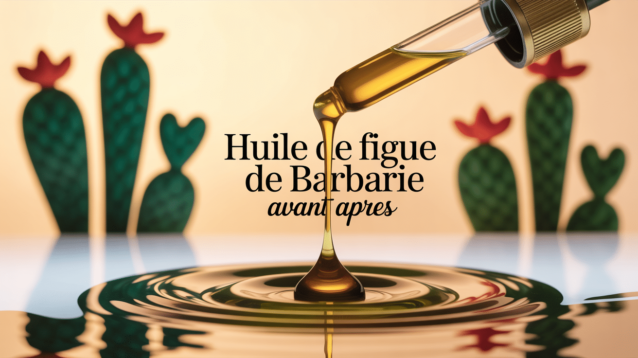 goutte huile de figue de barbarie avant apres pipette