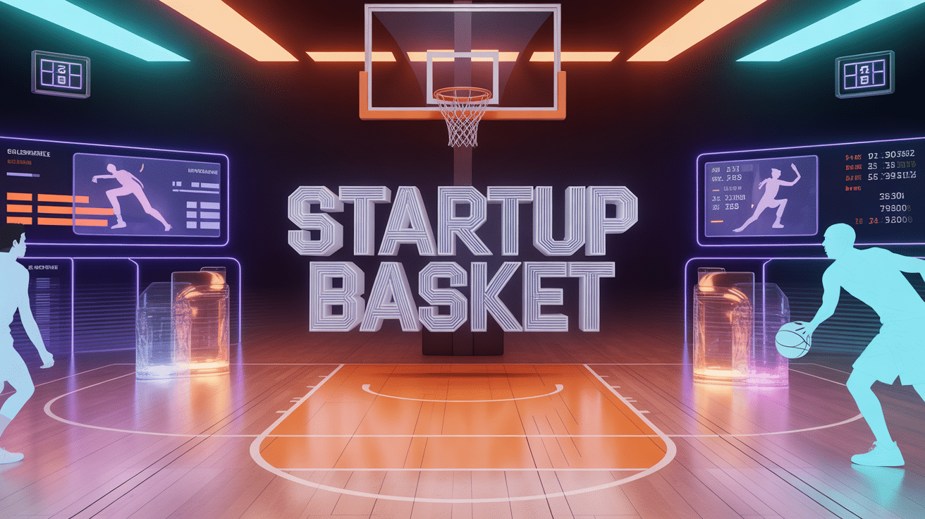 startup basket terrain moderne avec technologie