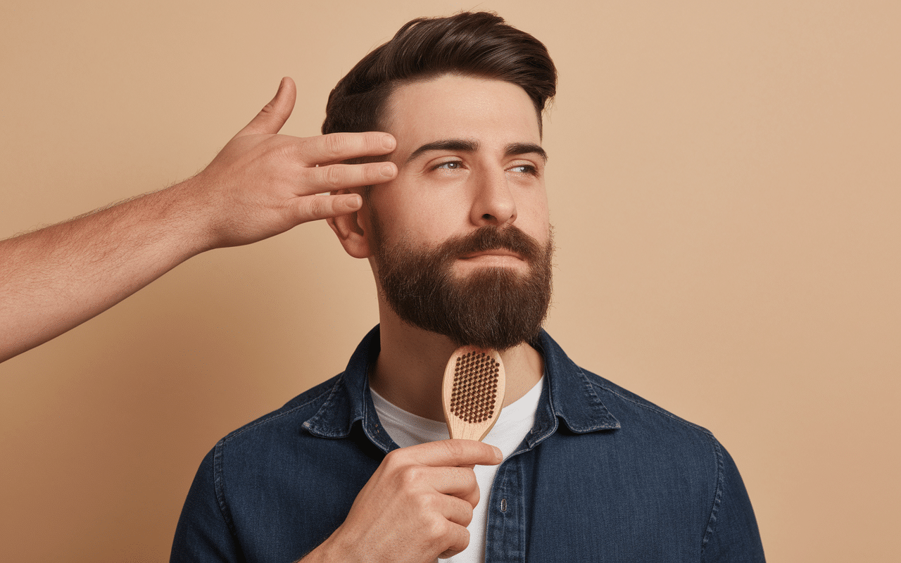 etapes application baume a barbe sur barbe disciplinee