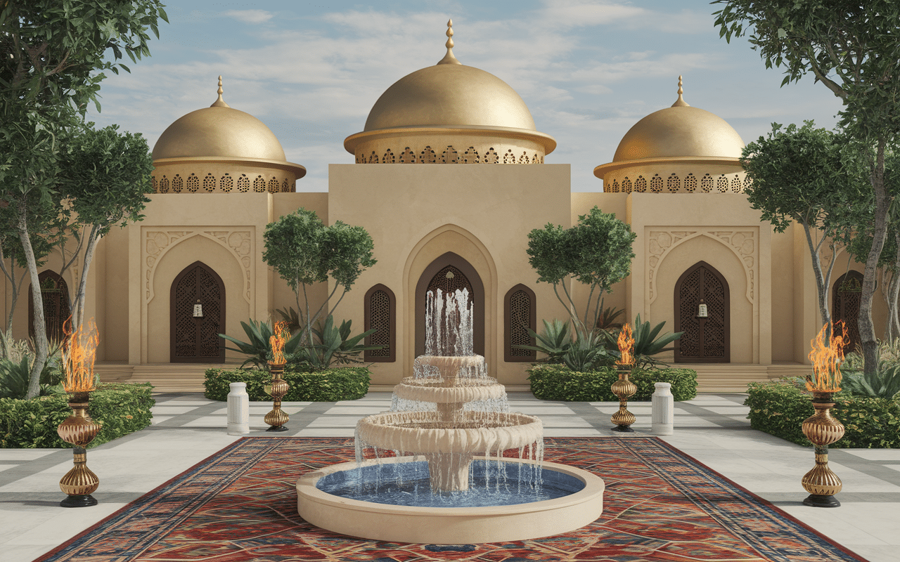 parfum sultan decor palais encens tapis couleurs