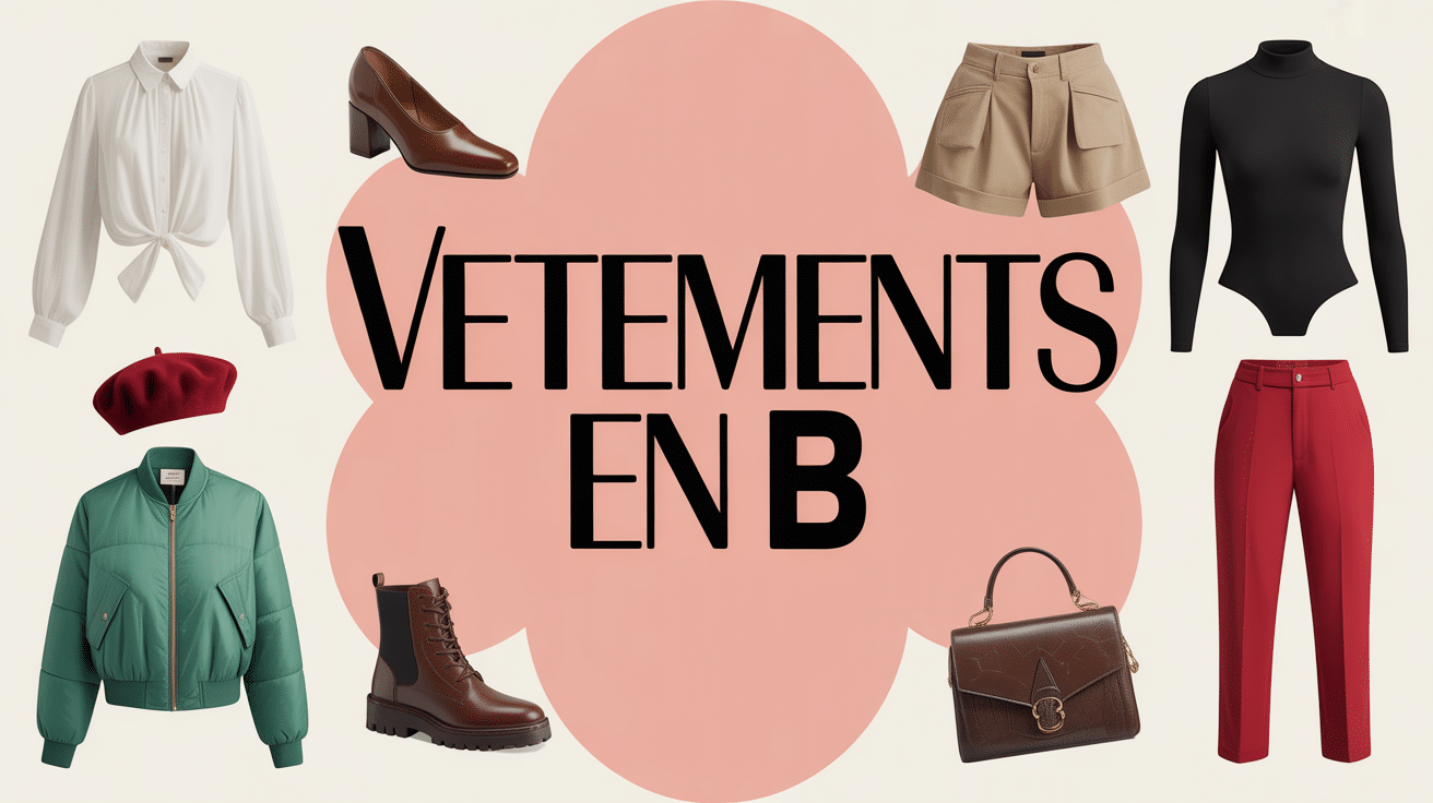 collage vetement en b blouse bomber bermuda