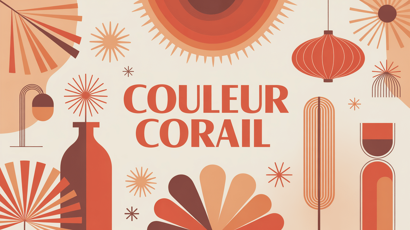 couleur du corail illustration décoration mode design