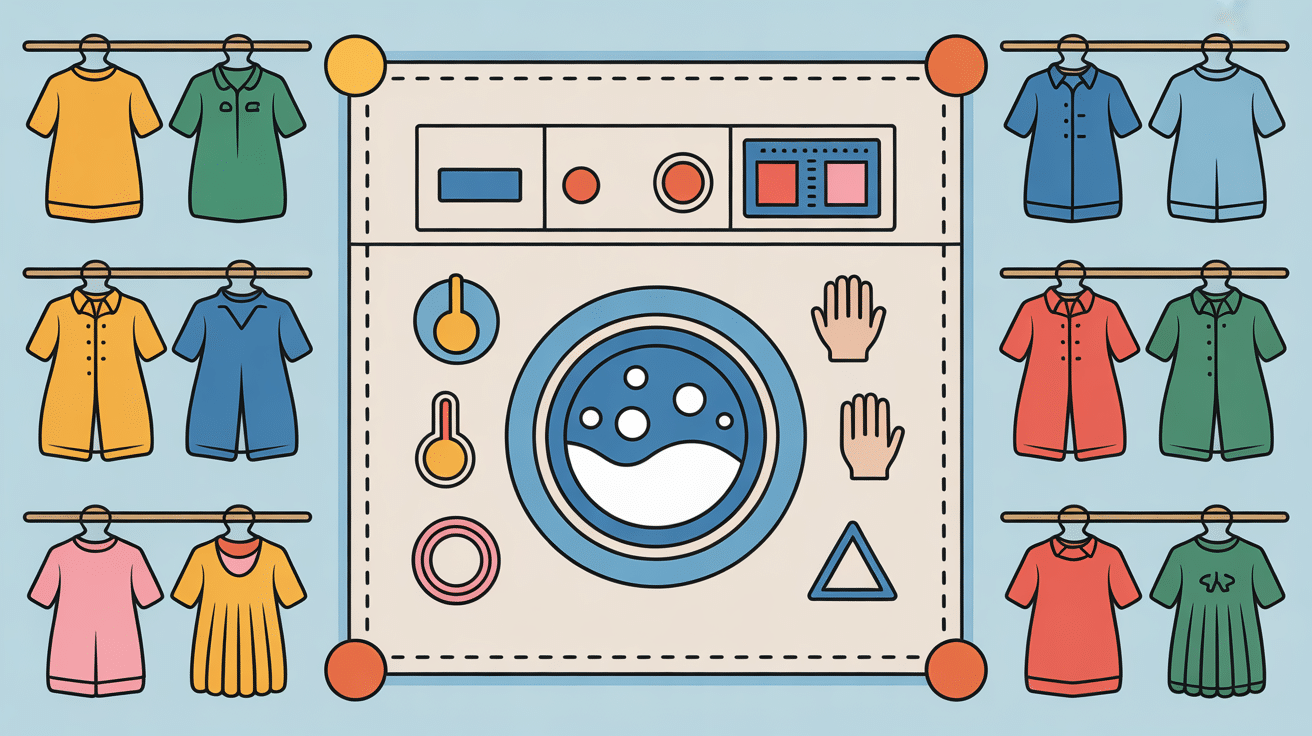 symbole machine a laver étiquette textile vêtement