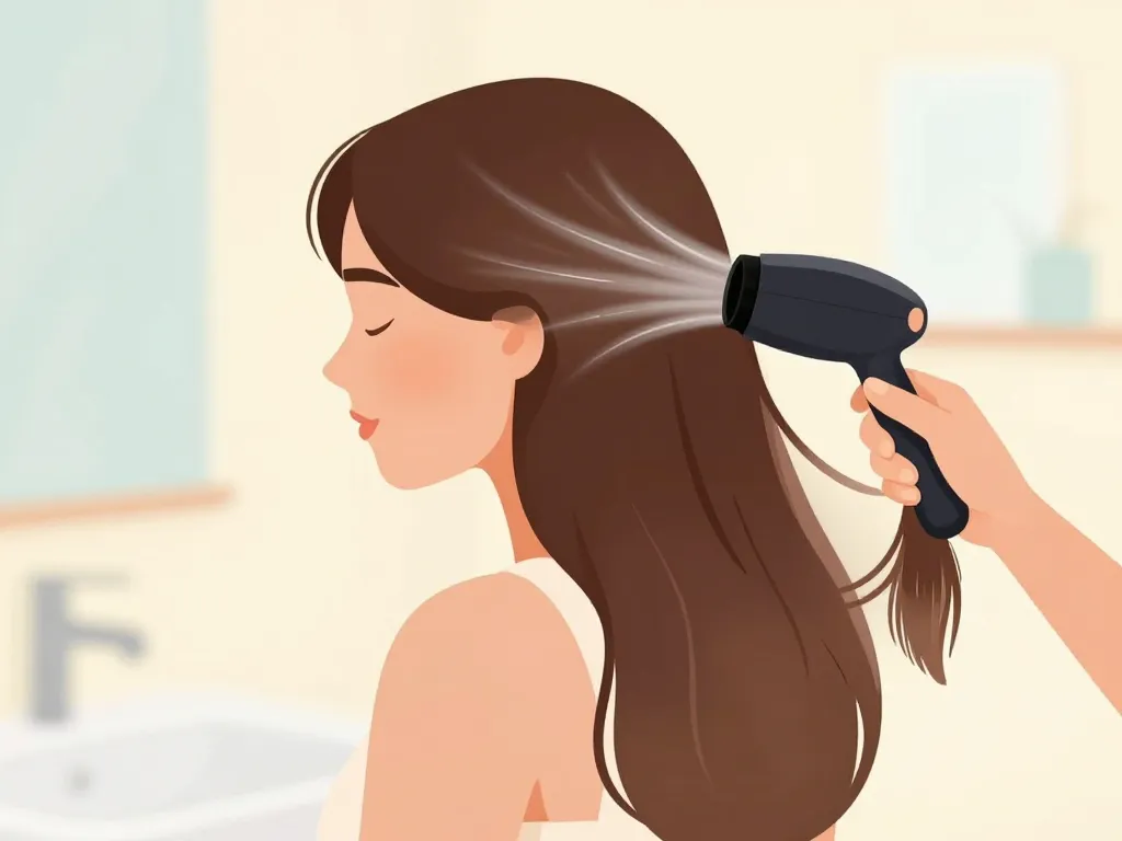 Utilisation de la brosse Revlon en action sur cheveux