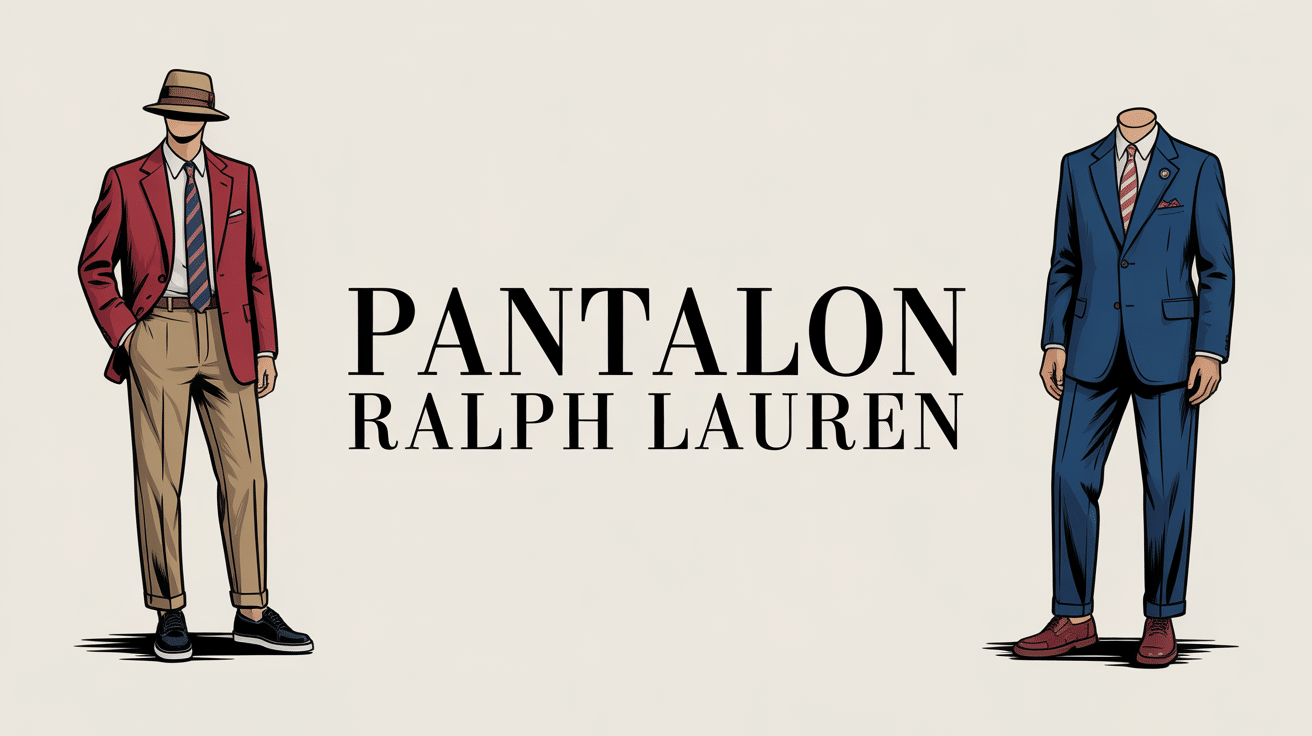 Univers pantalon Ralph Lauren coupes matières