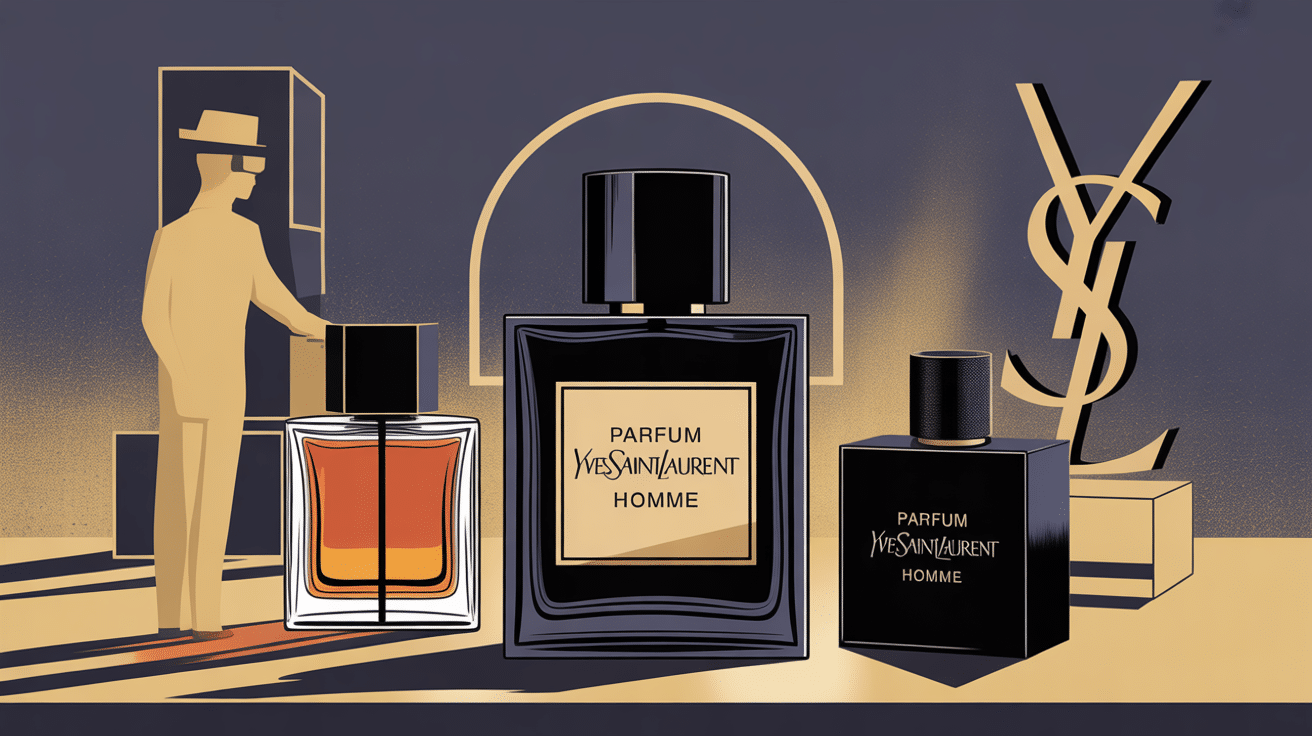 yves saint laurent parfum homme univers élégant flacon luxe