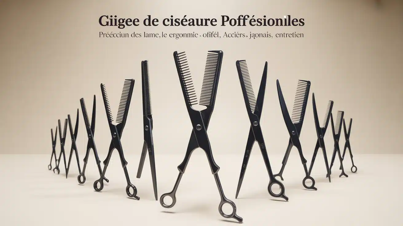 Ciseaux de coiffure professionnels : 30 ou 40 dents pour effilage
