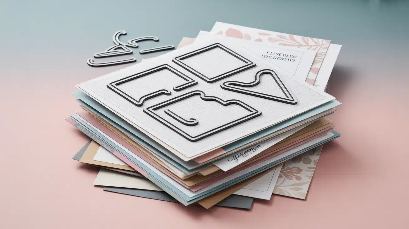 Dies de découpe pour scrapbooking, machine et formes nettes