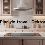 dekton plan de travail élégant cuisine lumineuse