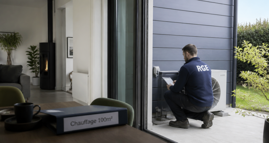 quel chauffage pour une maison de 100m2 avec pompe à chaleur et poêle à granulés