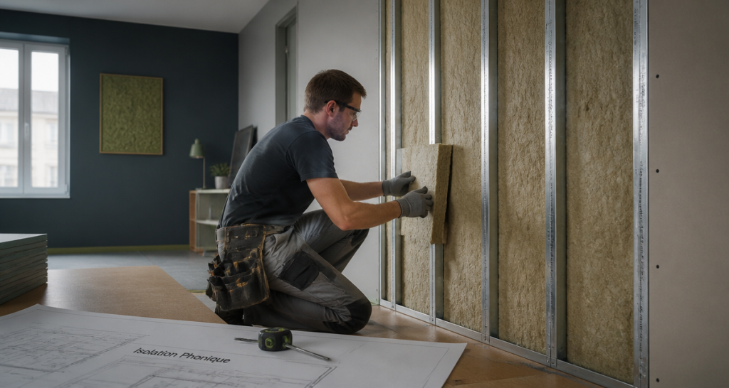 Quel est le meilleur isolant phonique posé dans un appartement moderne