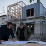 Surélévation maison et voisinage architecte sur chantier