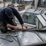 terrasson en zinc posé par couvreur