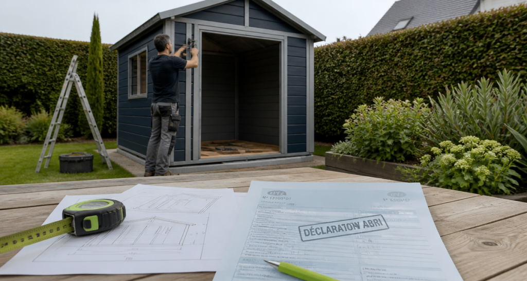 declaration de travaux abri jardin avec formulaire cerfa