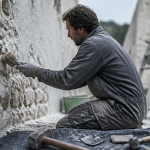 enduit pierre vue artisan mur ancien
