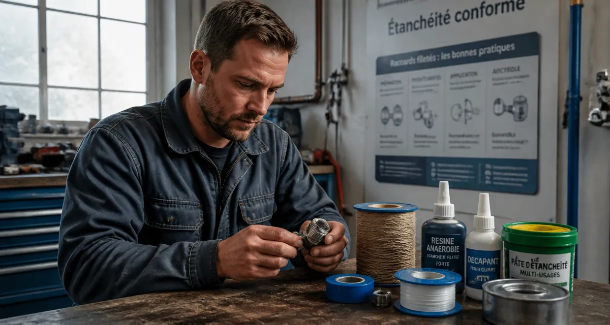 joint filasse interdit alternatives gaz eau