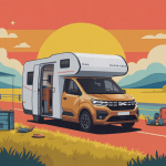camping-car dacia 2025 prix sur route illustration