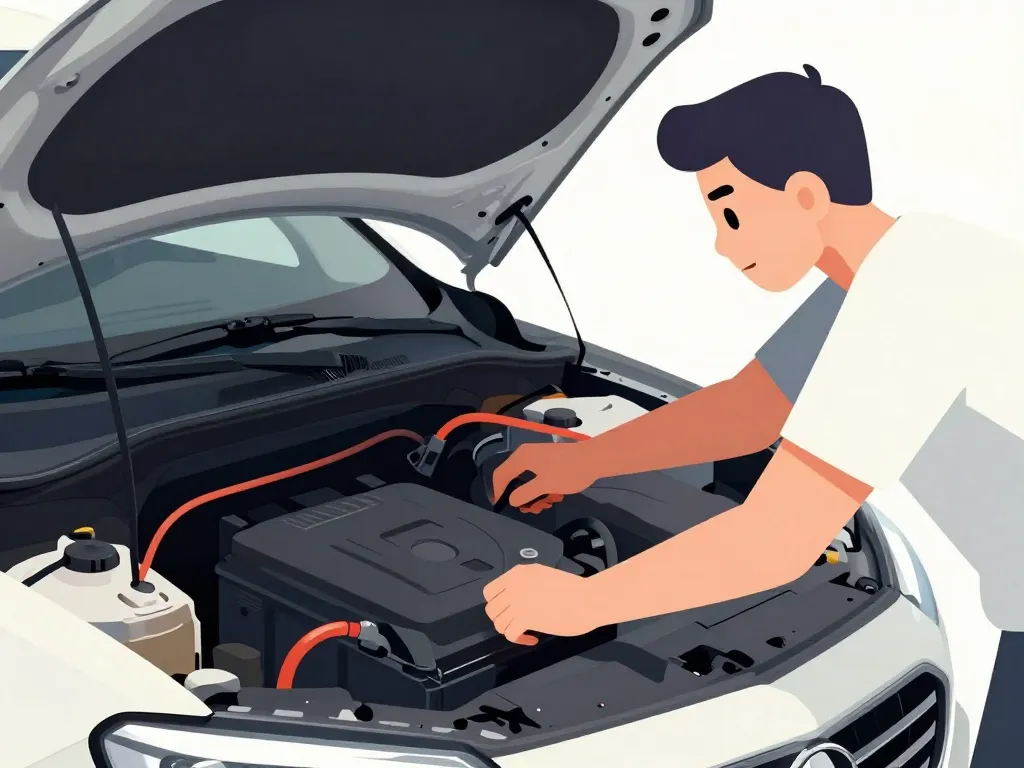 illustration démarreur qui colle débranchement batterie