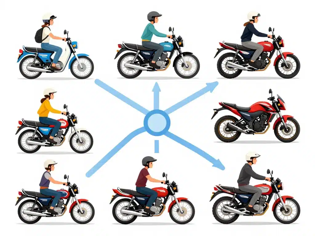diagramme choix modèle honda hm selon profil et budget
