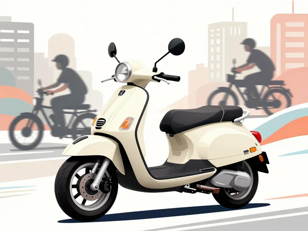 Scooter Peugeot Speedake style sportif vintage