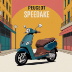 Illustration du Peugeot Speedake années 90 en ville